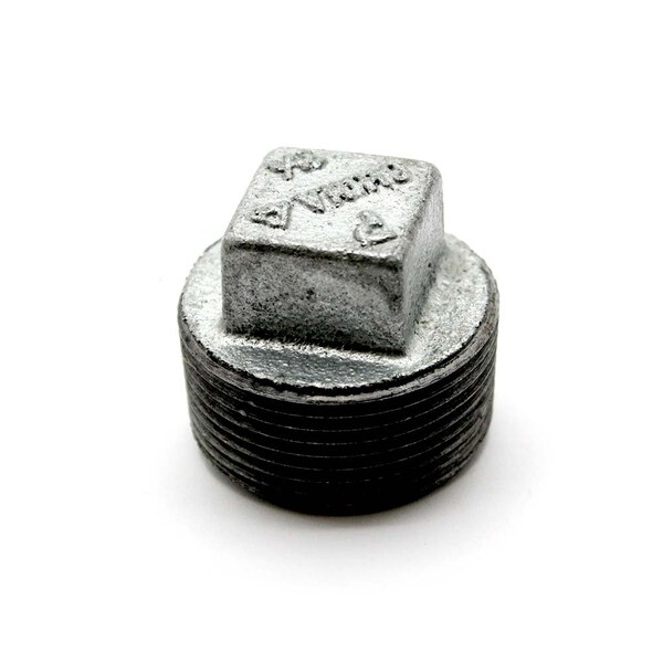 Thrifco Plumbing 1/2 Inch Galvanized Steel Plug 5218092 - main